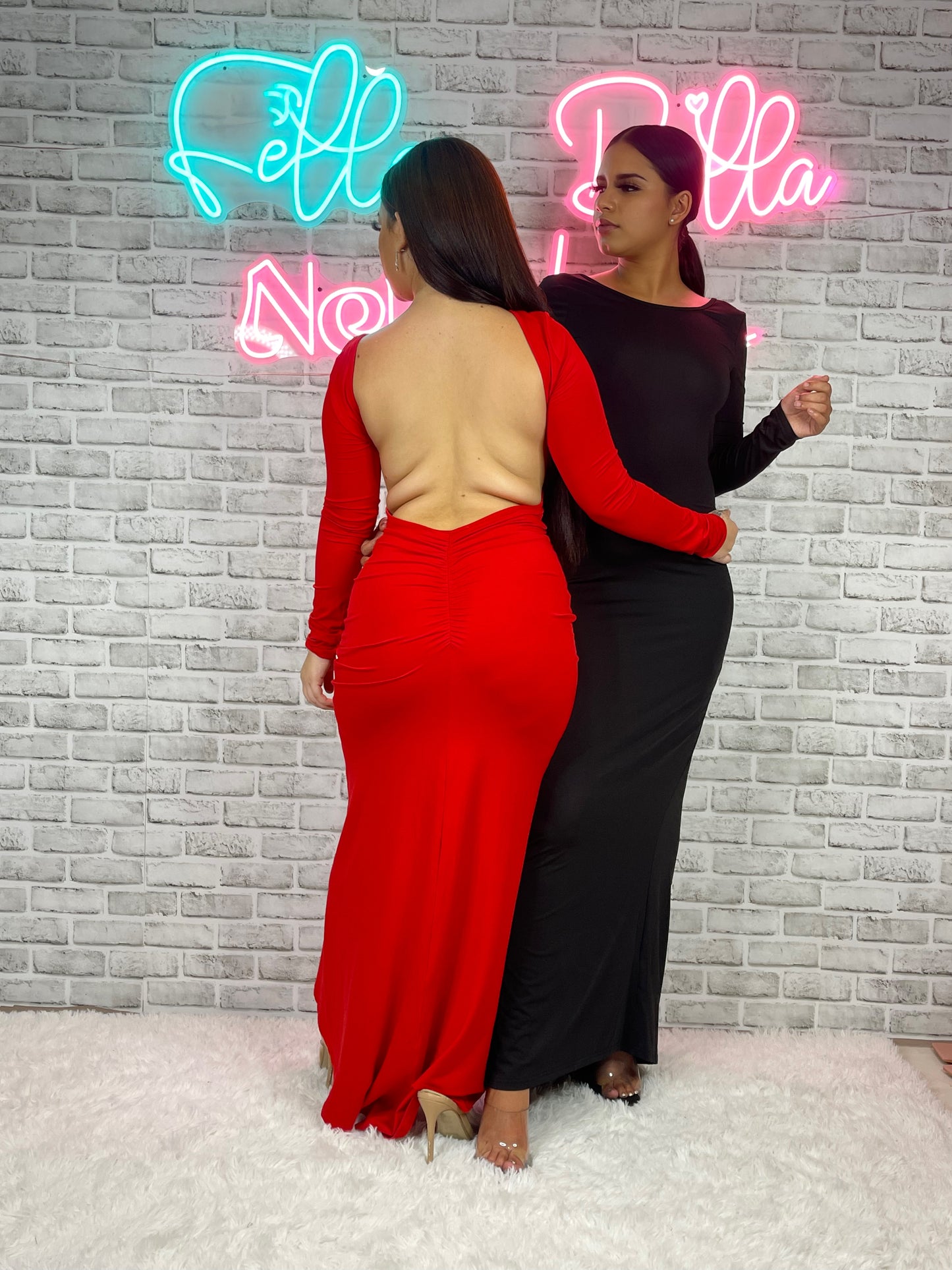 Goddess Low Back Dress