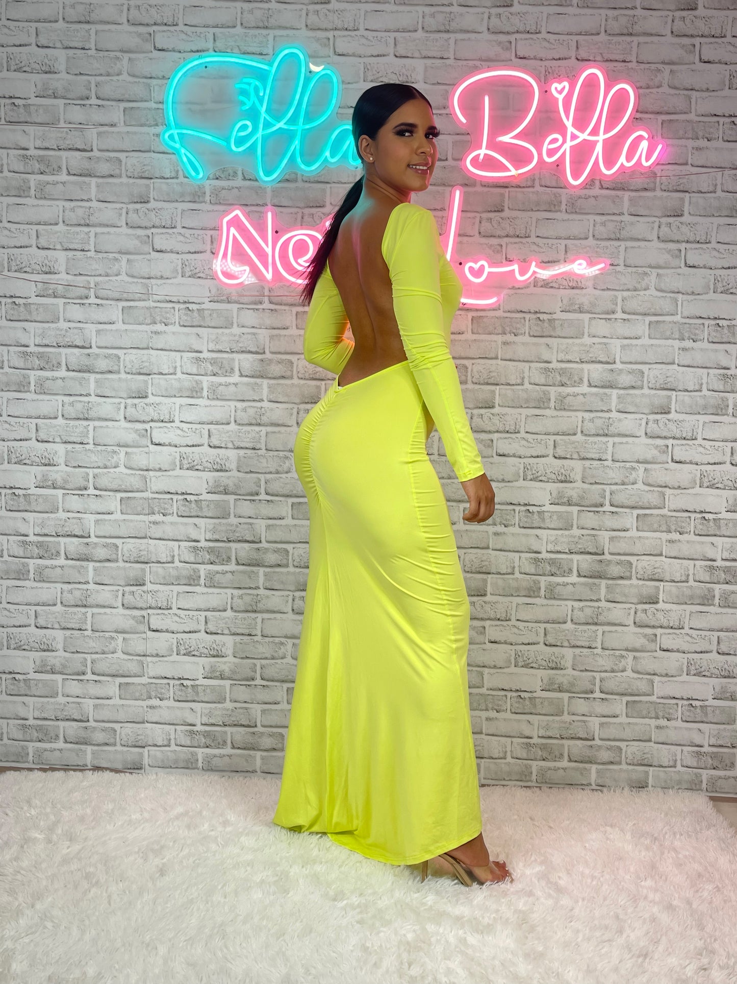 Goddess Low Back Dress