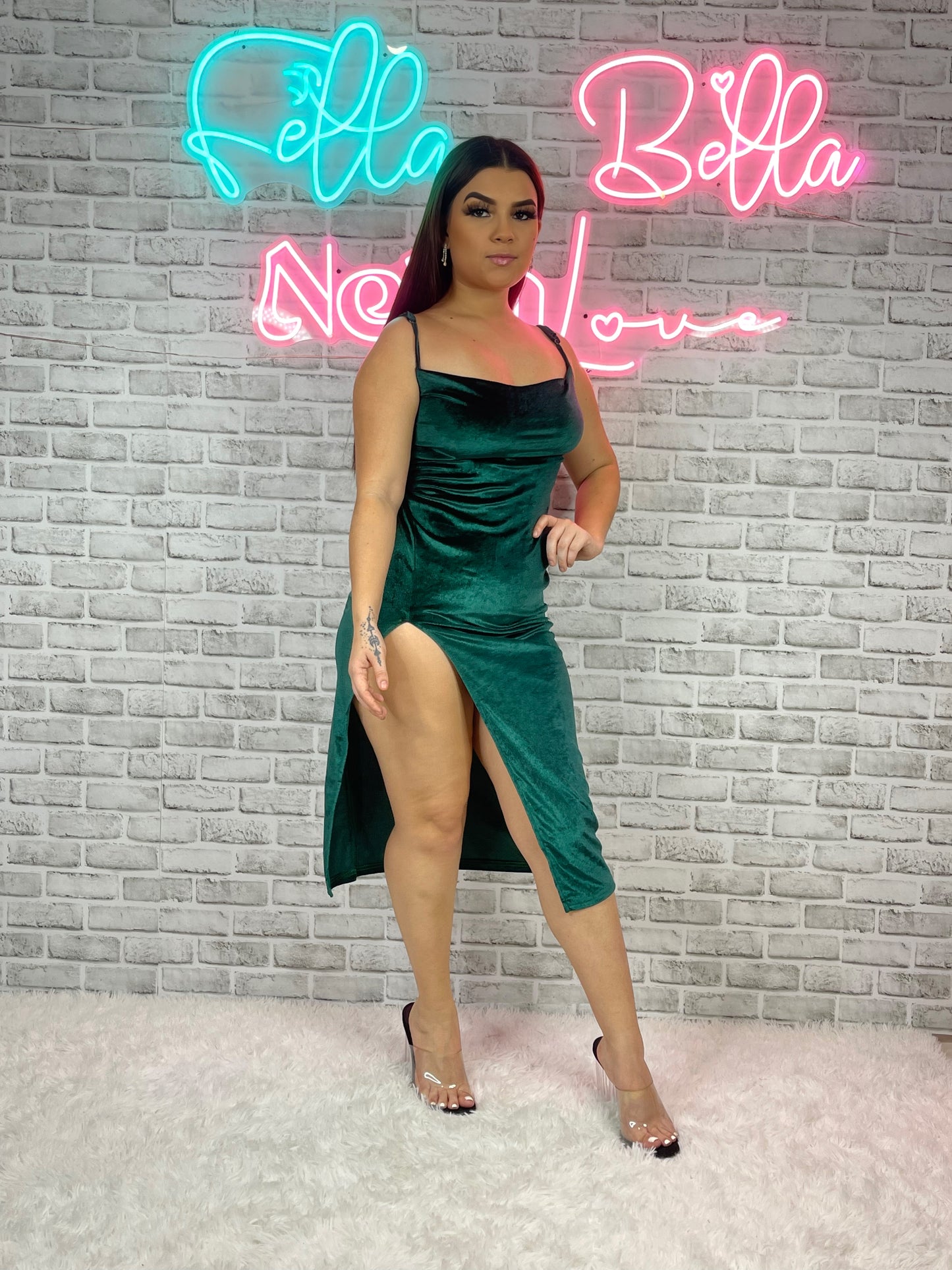 Nubuck Midi Dress