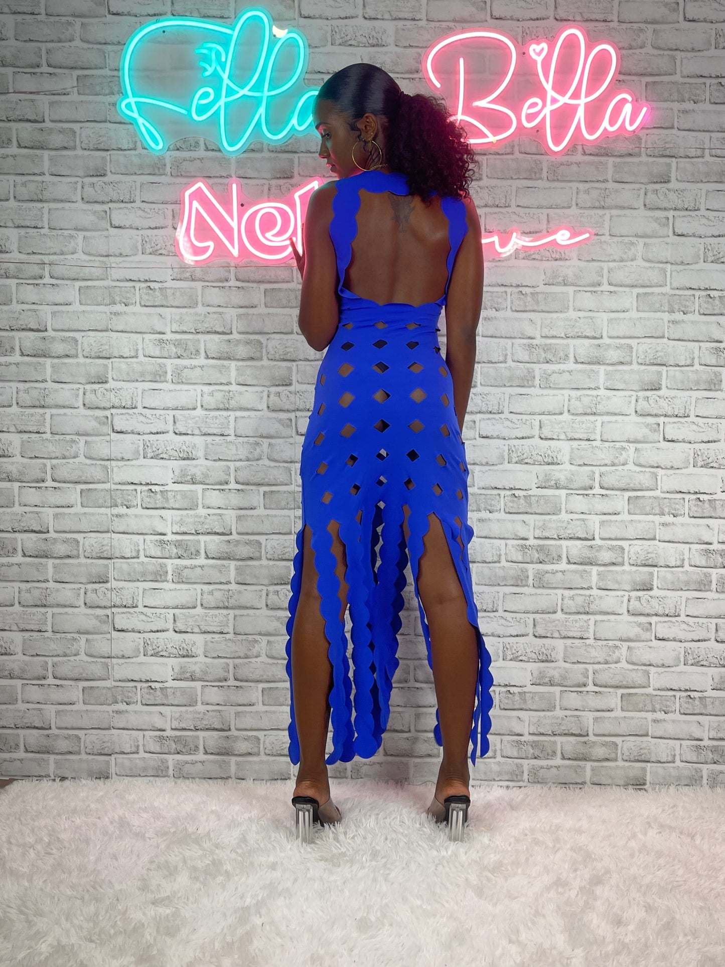 Stencil Cutout Dress