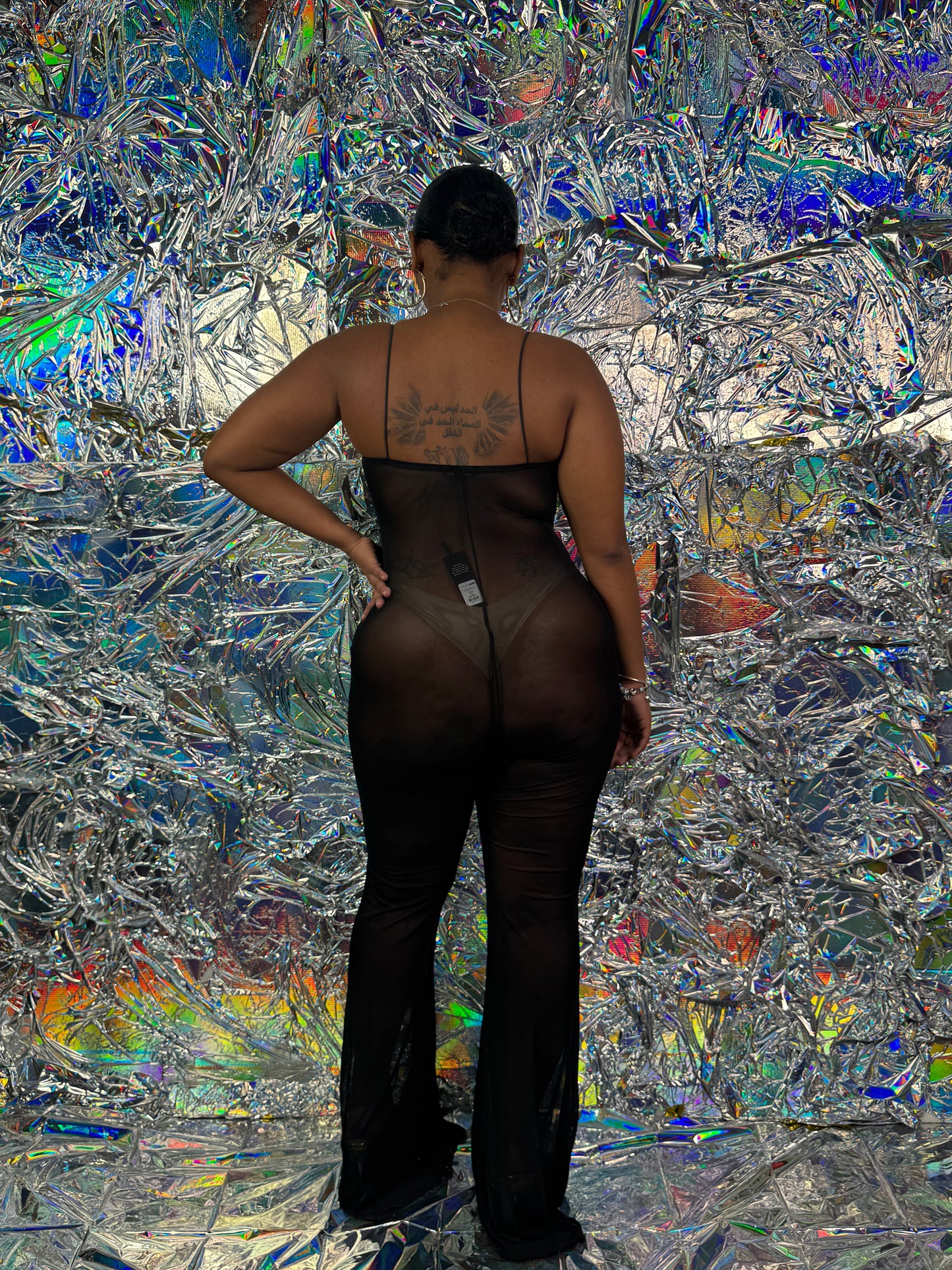 Fans Mesh Jumpsuit