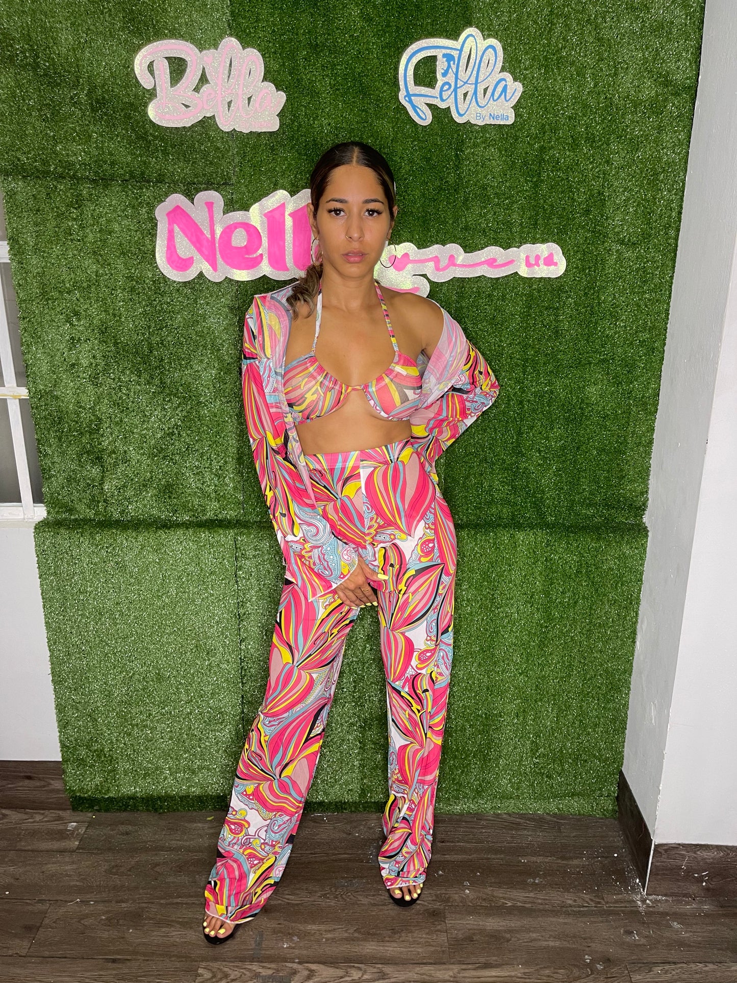 Match & Mesh Abstract Three Piece Set