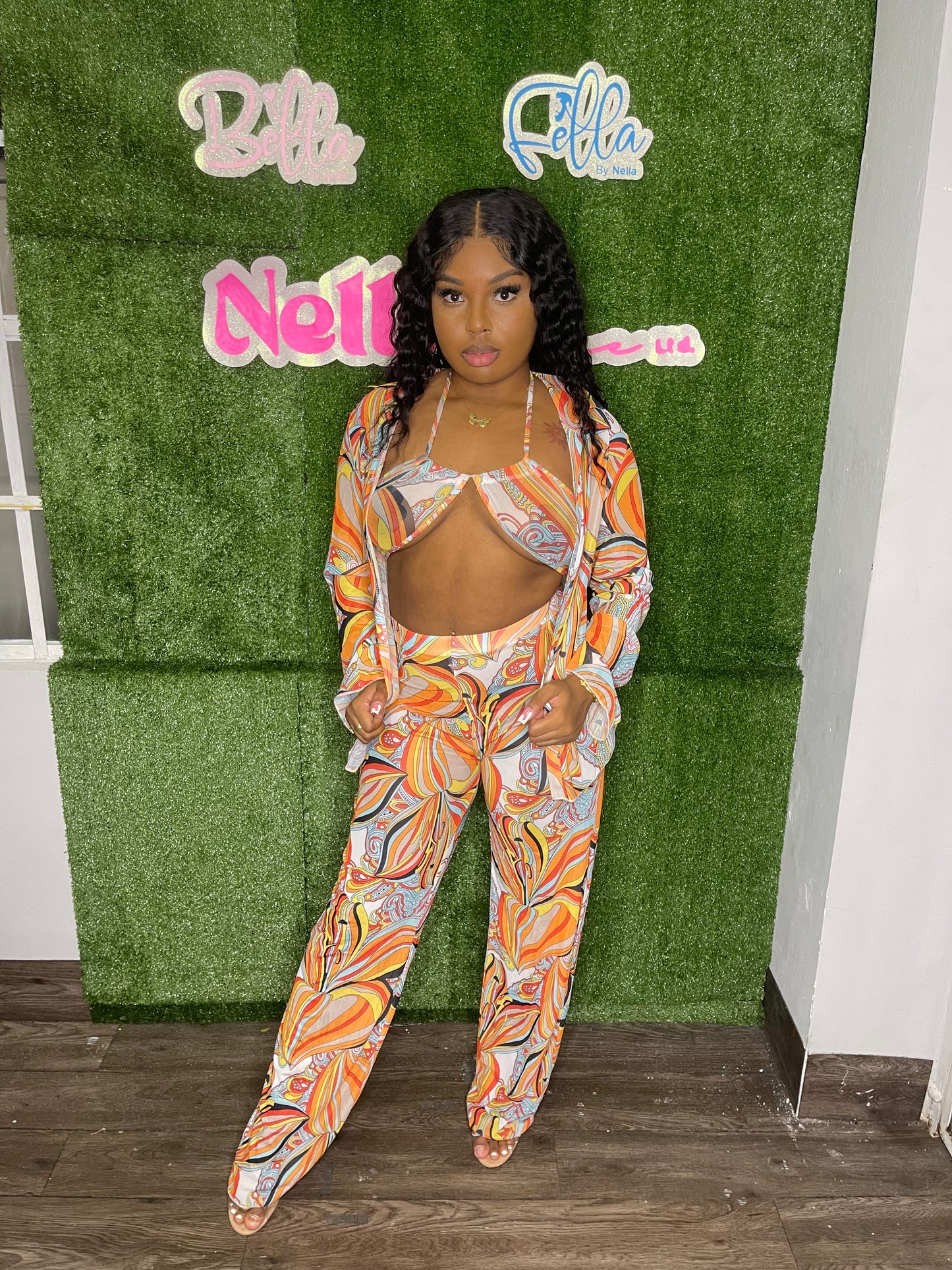 Match & Mesh Abstract Three Piece Set