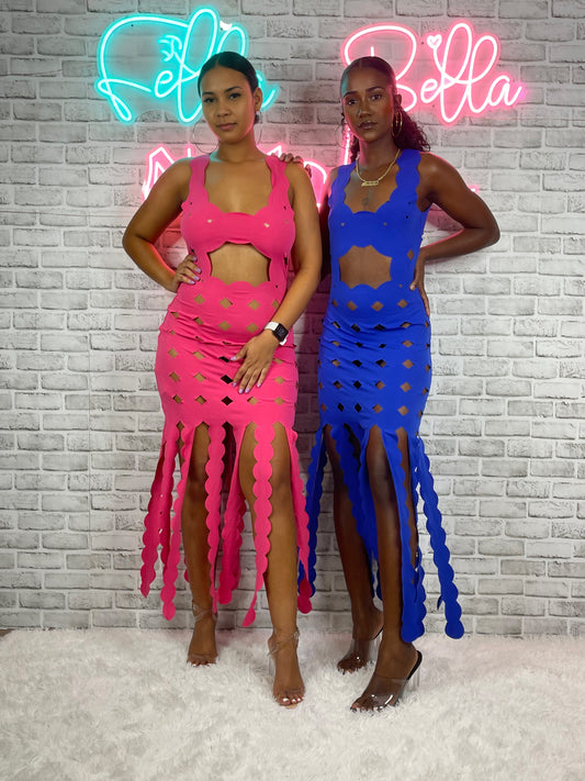 Stencil Cutout Dress