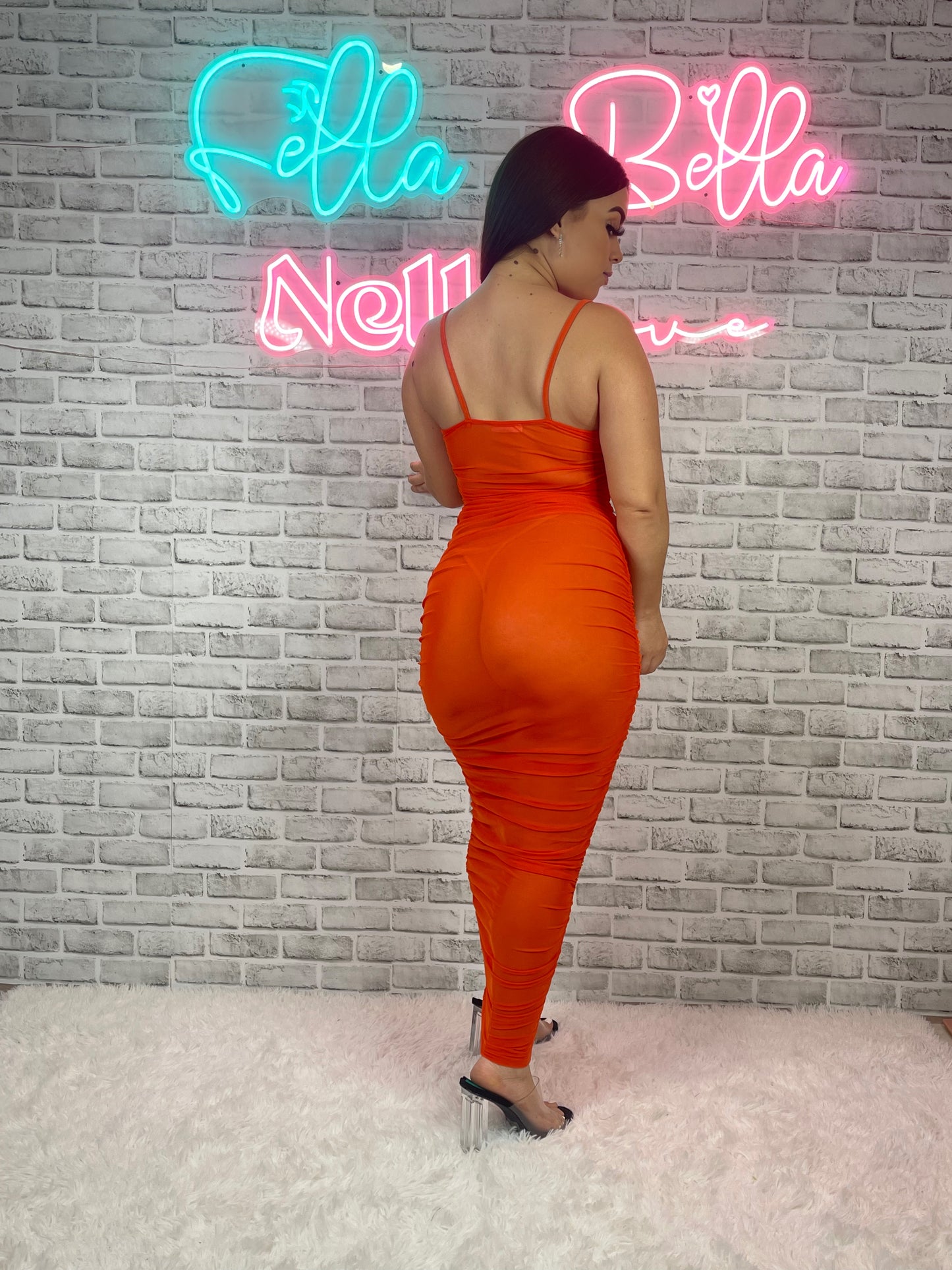 Sexy Mesh Lengthy Dress